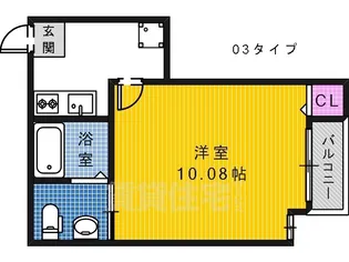大阪府堺市堺区寺地町西3丁【アパート】の間取り