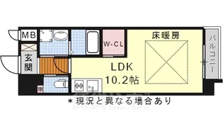 愛知県名古屋市瑞穂区瑞穂通7丁目【マンション】の間取り