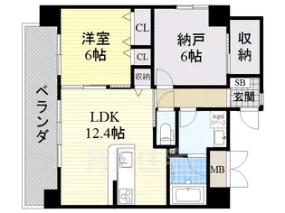 ベロフィオーレ宮之阪【3階】の間取り