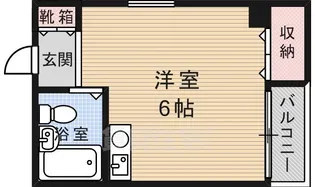 ハウスアイ神崎川【4階】の間取り