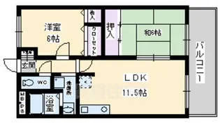 大阪府堺市堺区鉄砲町【マンション】の間取り