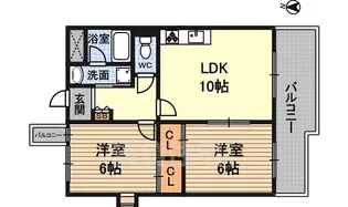 フルーブシャトー【3階】の間取り