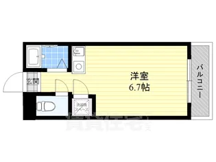 1Rの間取り画像