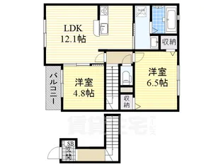 フォーチュン和泉【2階】の間取り