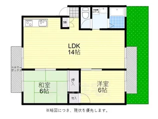 プラムコート【1階】の間取り