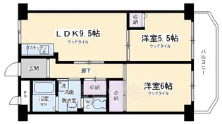 第2洛西ハイツ【5階】の間取り