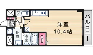 オズレジデンス尼崎【3階】の間取り