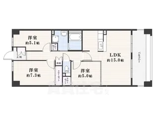 ソーラスフロント富船【2階】の間取り