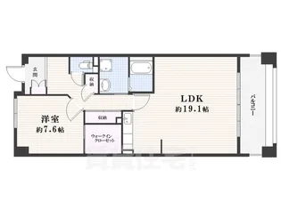 ソーラスフロント富船【6階】の間取り