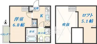 エルサチ【2階】の間取り