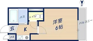 ロイヤル客坊町【305号室】の間取り