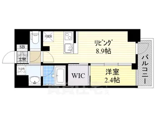 ハーモニーレジデンス名古屋EAST【9階】の間取り