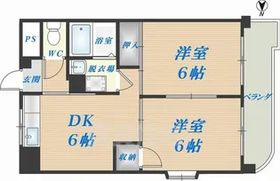 ロイヤルハイツ高井田【5階】の間取り