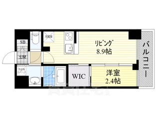 ハーモニーレジデンス名古屋イースト【4階】の間取り