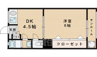 サンライフ栃木北棟【2階】の間取り