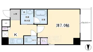 アスヴェル京都西大路御池【4階】の間取り