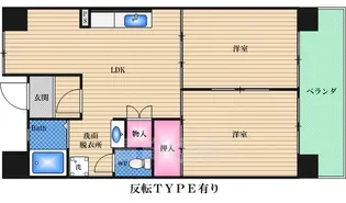 生島リバーサイドマンションB棟【4階】の間取り