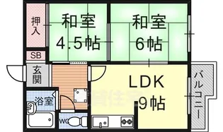コーポTOSHI【1階】の間取り