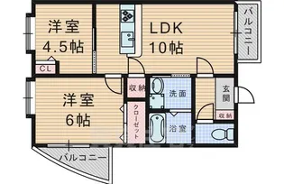 レジデンスマロン参番館【3階】の間取り