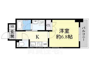 レジディア鶴舞【12階】の間取り
