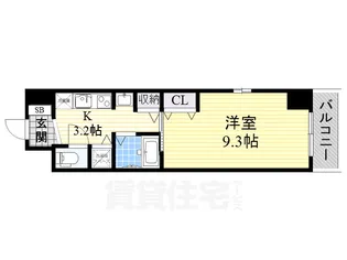 グランツ丸の内【8階】の間取り