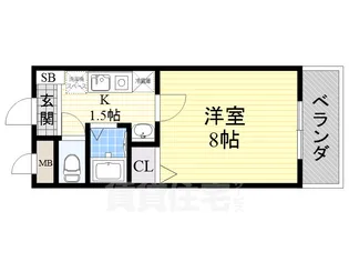 プティリヴィエール【2階】の間取り