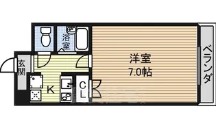 バウスクロス熱田日比野【7階】の間取り