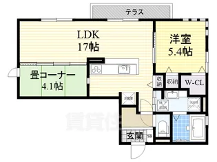 大阪府堺市北区百舌鳥西之町1丁【アパート】の間取り