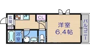 あべのカナタス【3階】の間取り