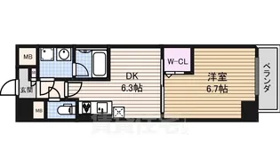 ルナ クレシエンテ【6階】の間取り