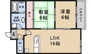 第45長栄シャルト五条【8階】の間取り