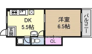 サンハイツ【2階】の間取り