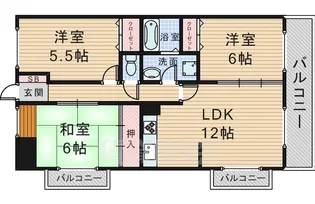 グランドエムユー【5階】の間取り