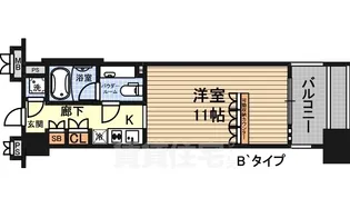 デュオン新大阪レジデンス【9階】の間取り
