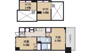 エステムコート名古屋駅前CORE【4階】の間取り