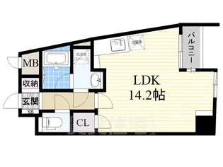 グラヴィス鶴舞【8階】の間取り