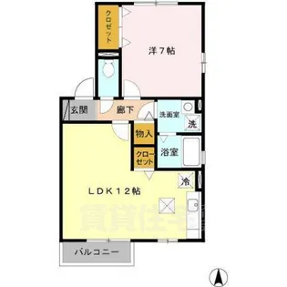 ティエラ【1階】の間取り