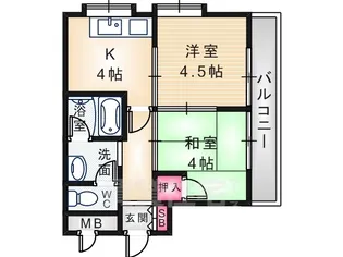 プランドールミウラ【3階】の間取り