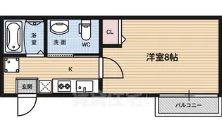 フラッティ花園ミンク【3階】の間取り