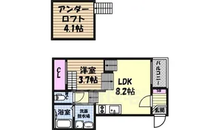 ハーモニーテラス東大杉町【2階】の間取り
