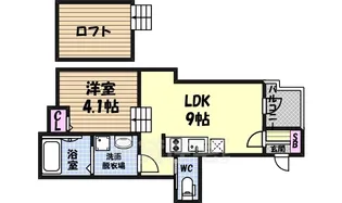 GLADO金山(グラード)【1階】の間取り