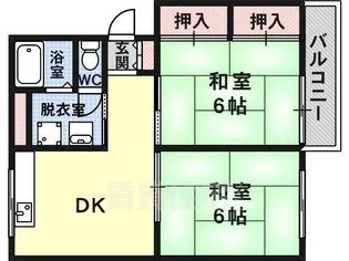 ソファレ杉山【1階】の間取り