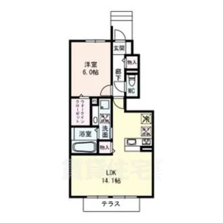 コスモパレス3【1階】の間取り