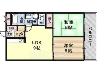 リバティハイツ【3階】の間取り
