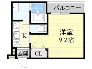 フジパレス新高2番館【1階】の間取り