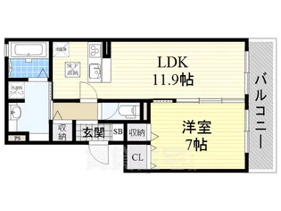 サニーコート【1階】の間取り