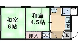 山田マンション【2階】の間取り