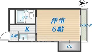 ハイツ紀ノ国【3階】の間取り