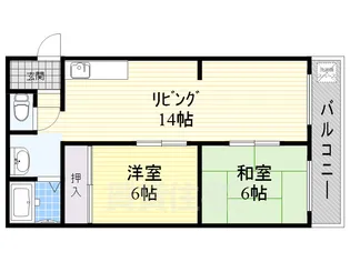 稲本ビル【6階】の間取り