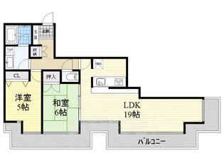 錦パークビル【22階】の間取り